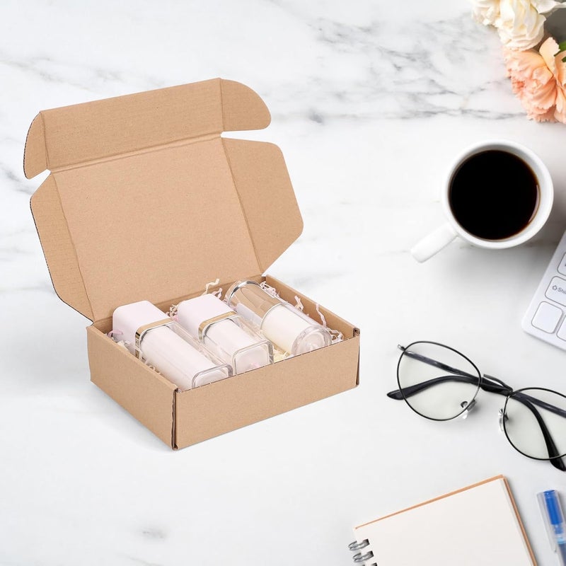 PHAREGE 7x5x2 inch Shipping Boxes Bulk 40 Pack Brown, Tab Lock Tuck Top Mailer Boxes for Packaging Small Business, Small Cardboard Gift Boxes for Wrapping Mailing Present - Image 3